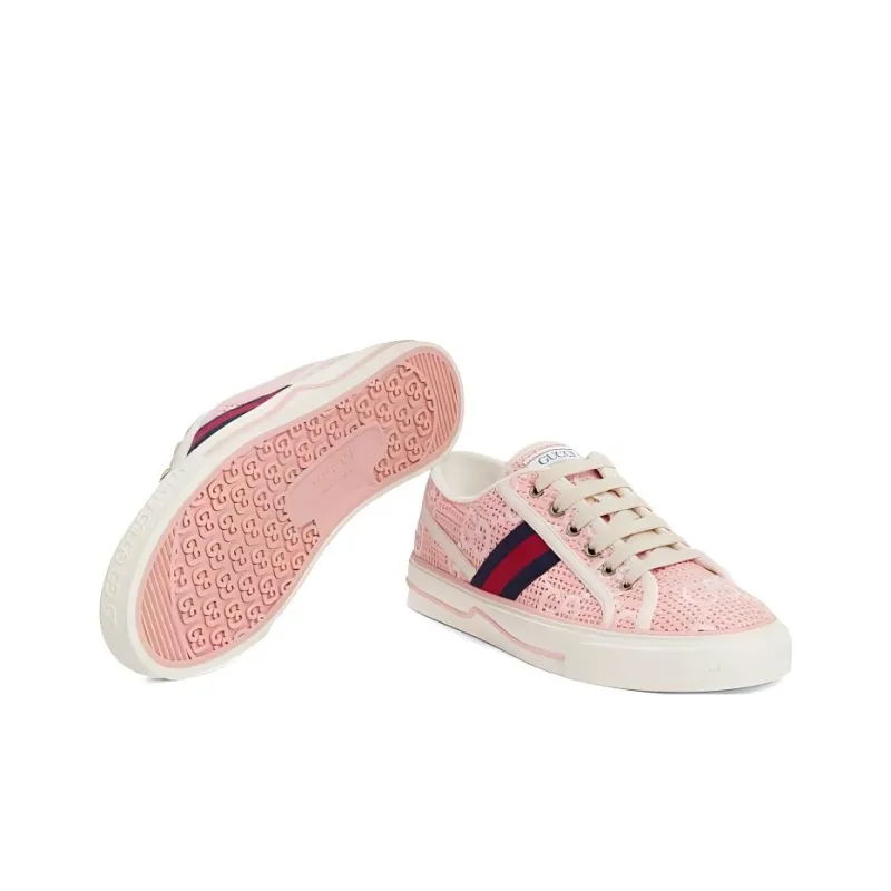 GUCCI Stylish Skateboarding Shoes Women's Pink-4