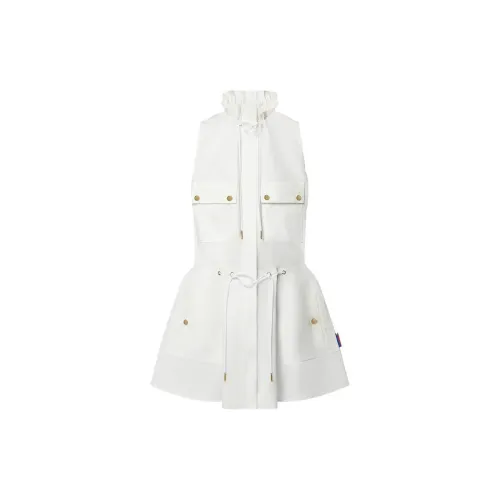 LOUIS VUITTON Sleeveless Dresses Women's White