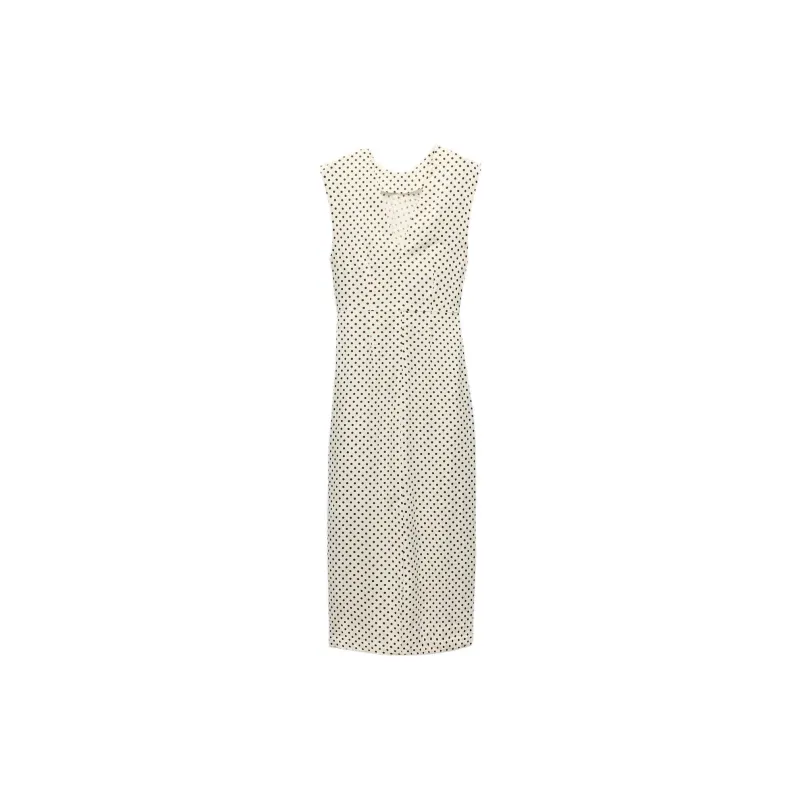 ZARA Sleeveless Dress Women's Beige-1