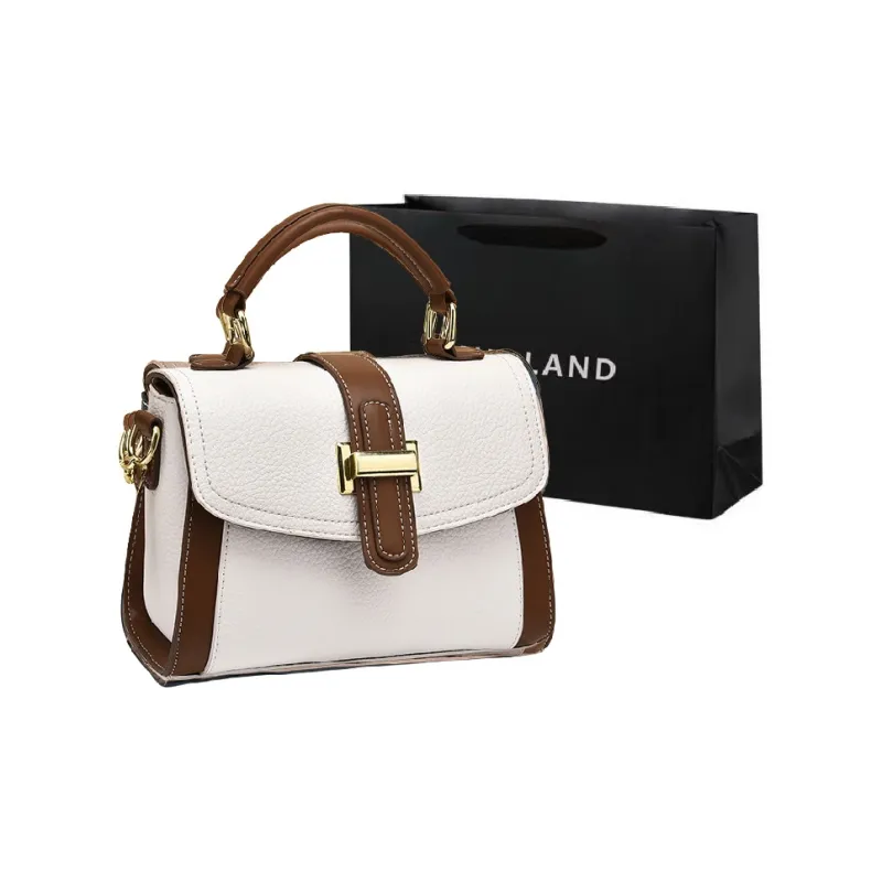 PINK·LAND PU Shoulder Bag, Handbag Regular Women's Plaid Coffee/Plaid Coffee/Black/Khaki/Blue/Ecru/Earth Yellow-8