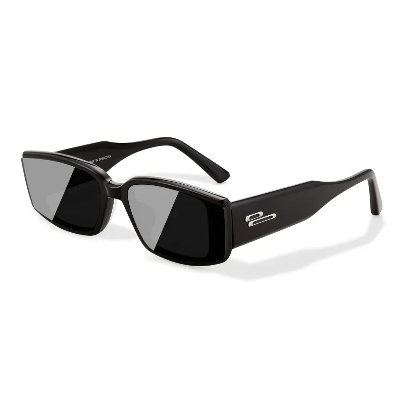 PULAIS Plate Frame Square Sunglasses Unisex-0