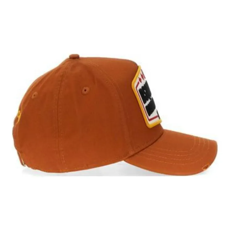DSQUARED 2 Maxi Logo Patch Distressed Baseball Cap-2