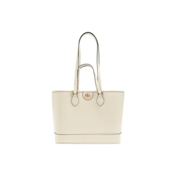 GUCCI Ophidia Leather Tote Bag, Shopping Bag, Shoulder Bag, Handbag Mini Women's White