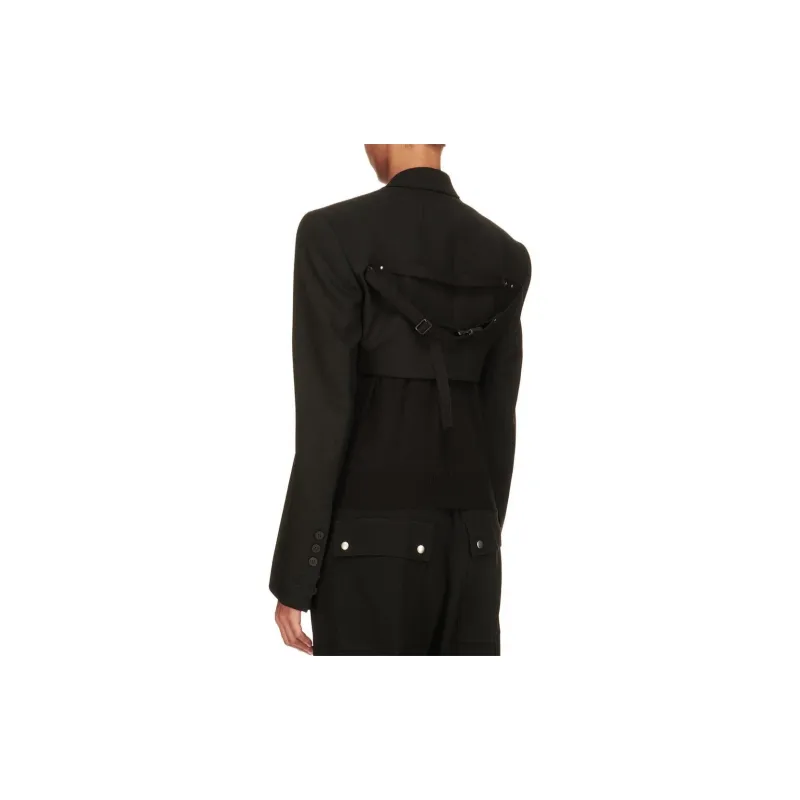 RICK OWENS Micro Tatlin Cropped Blazer-1