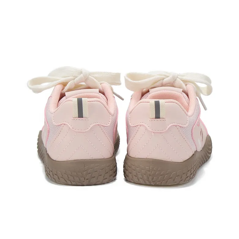 Binya Slip Resistant, Abrasion Resistant, Breathable Low Top Skateboard Shoes Women's Pink-4