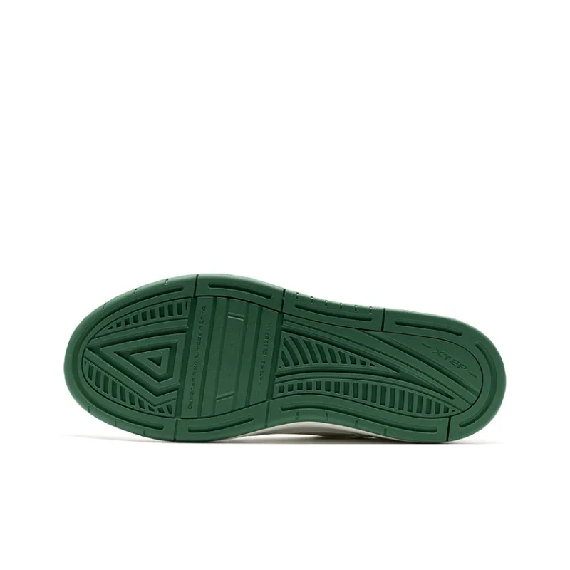 XTEP Air Force 1 Wear resistant And Lightweight Low Top Skateboard Shoes Men's White Green-6