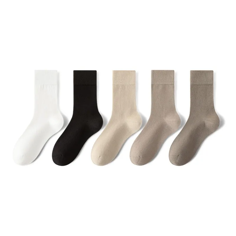 MIIOW Knee High Socks Men's 5 Pack-2