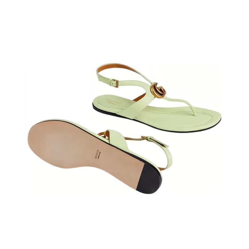 GUCCI One Strap Sandals Women's Light Green-3