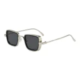 Silver Frame Black Gray