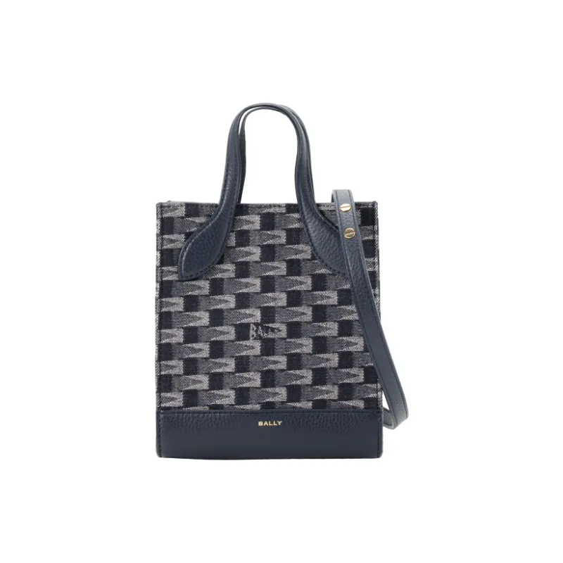 BALLY Denim Tote Bag, Shopping Bag, Shoulder Bag, Handbag Mini Women's Blue-2
