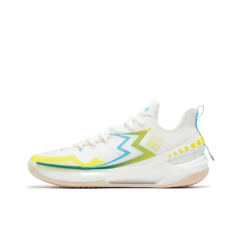 361° BIG3 5.0 Quick PRO Basketball Shoes Men Low Top Feather White/Malt Light Brown-0