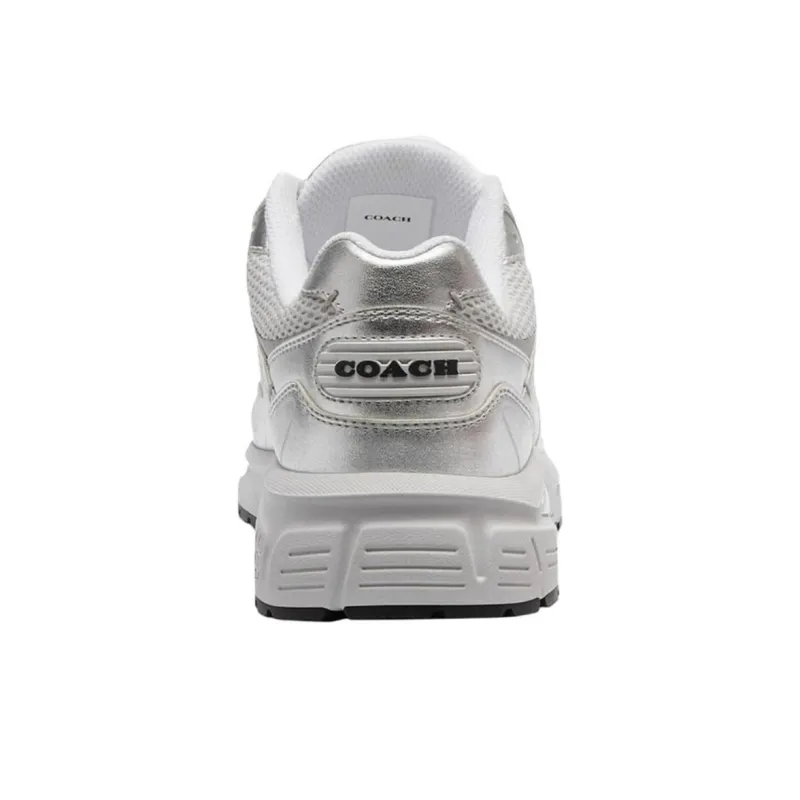 COACH Low Top Casual Shoes Women's Silver-4