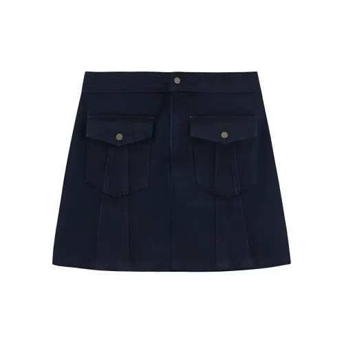 MOUSSY Denim Short Skirts Women's 110 Blue