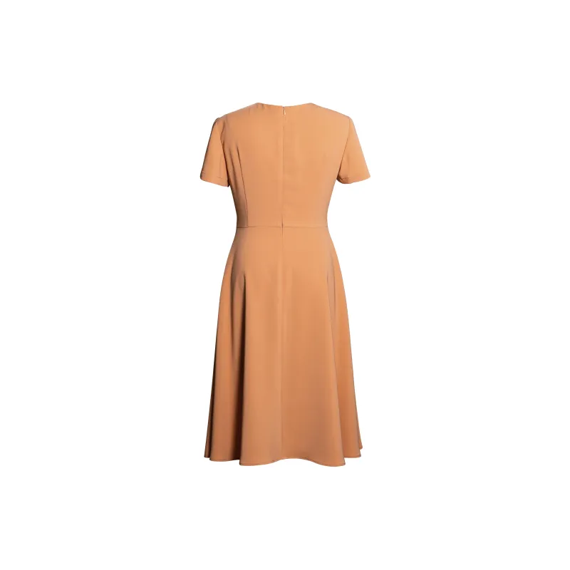 ROEYSHOUSE Short Sleeved Dresses Women's Orange-1