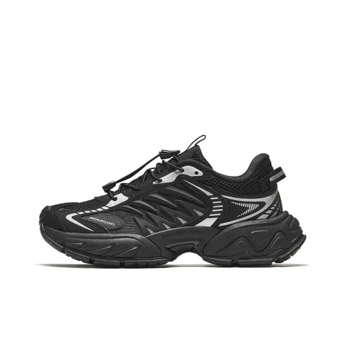 ANTA Star Moon 2 Chunky Sneakers Women's Low-Top Black