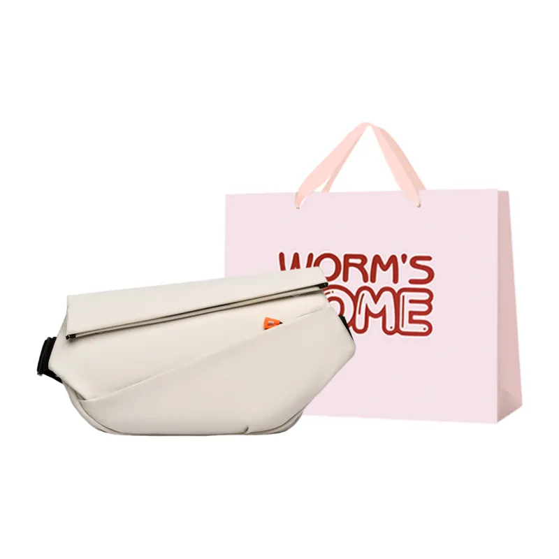 Worm's Home Oxford Crossbody Bag Men's Gray/Black/Apricot/Ecru-0