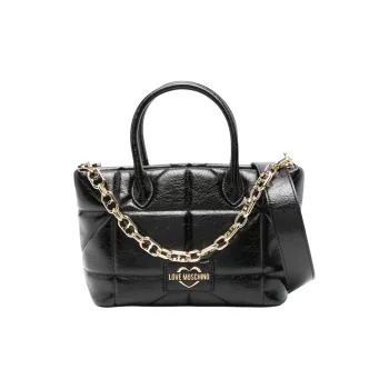 LOVE MOSCHINO Logo-Lettering Chain Linked Crossbody Bag