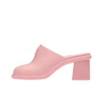 MIU MIU Abrasion Resistant Closed Toe Slippers Women's Pink