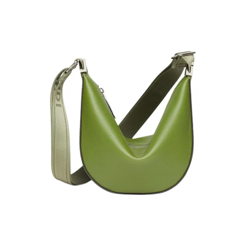 FENDI ROMA Calfskin Crossbody Bag Shoulder Bag Men's Green-2