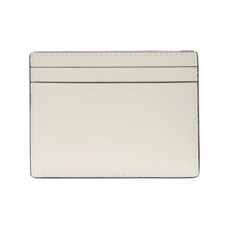 Kate Spade Saffiano Leather Card Holder Small Size Women's Egg White Crispy Skin-1