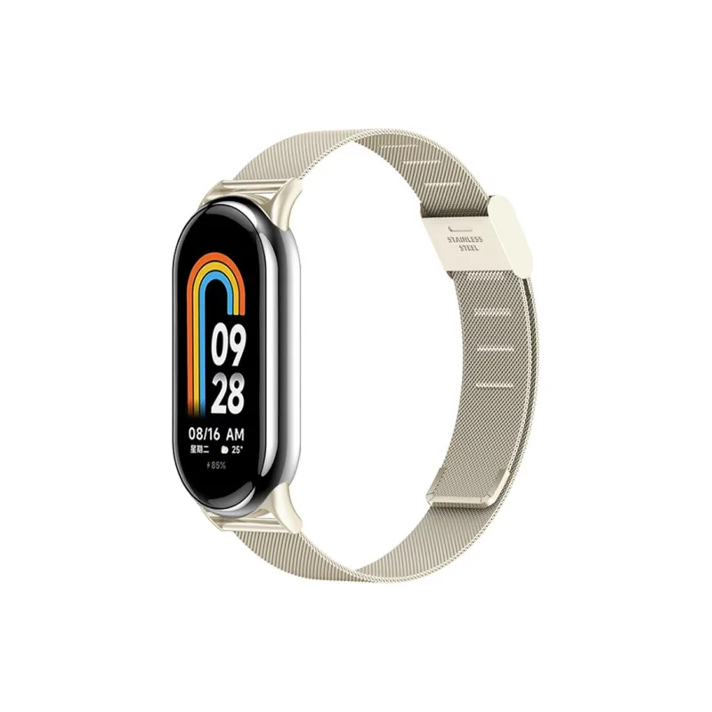 Yu Qing Compatible Xiaomi Smart Band 9/8/7 All NFC Version Smart Wristband Xiaomi Compatibility Watch Band 185mm Metal-0