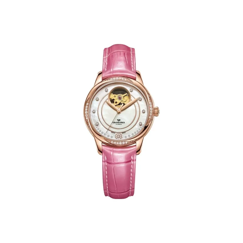 GRAND PRIX Automatic Mechanical Movement Women's Watch Watch Mother-of-Pearl Color Watch Dial-4