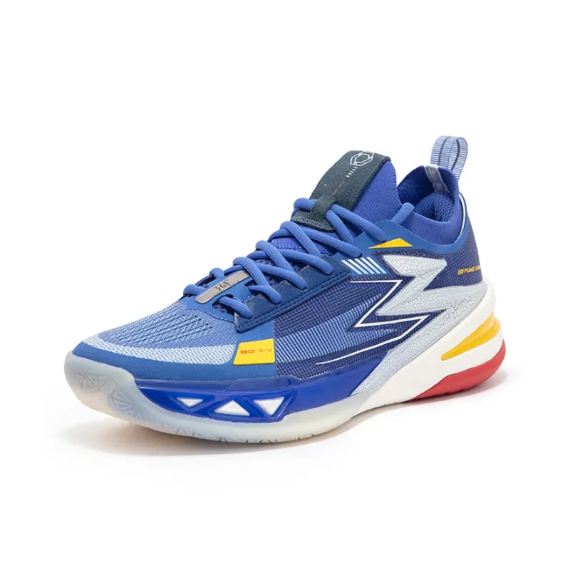 361° BIG3 5.0 Pro Basketball Shoes Men Low Top Shimmering Blue/Feather White-1