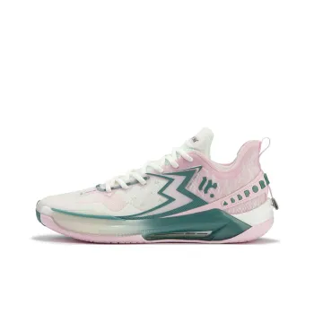361° BIG3 5.0 Quick PRO Basketball Shoes Men Low Top Feather White/Pure White Pink