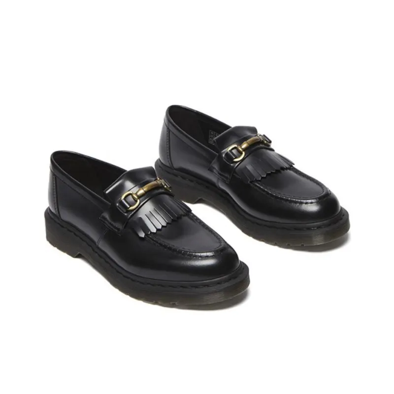 Dr. Martens Adrian Snaffle Smooth Leather Tassel Loafer Black-2