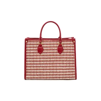 Vigno Synthetic Leather One Shoulder Handbags Large Size Women's Red