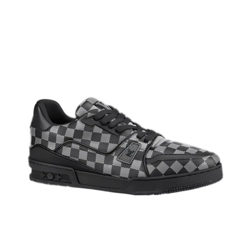 LOUIS VUITTON X Nigo Trainers 'Grey Plaid'-1