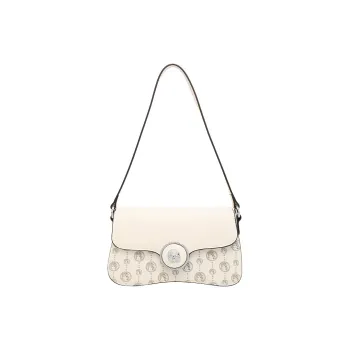 TTaG．baG PVC Shoulder Bag Regular Women's White/Brown