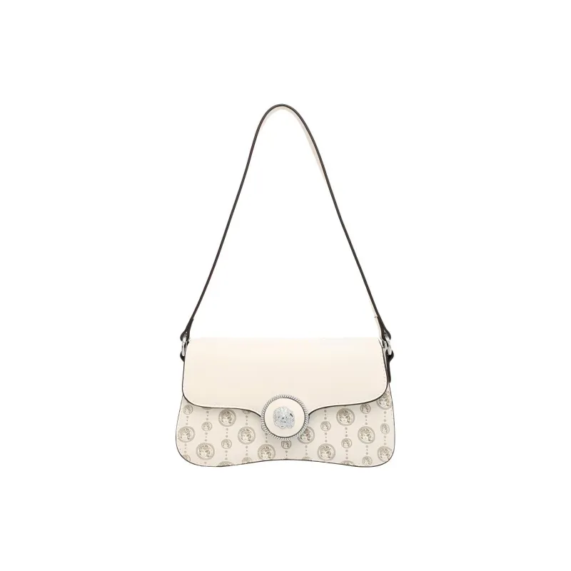 TTaG．baG PVC Shoulder Bag Regular Women's White/Brown-0