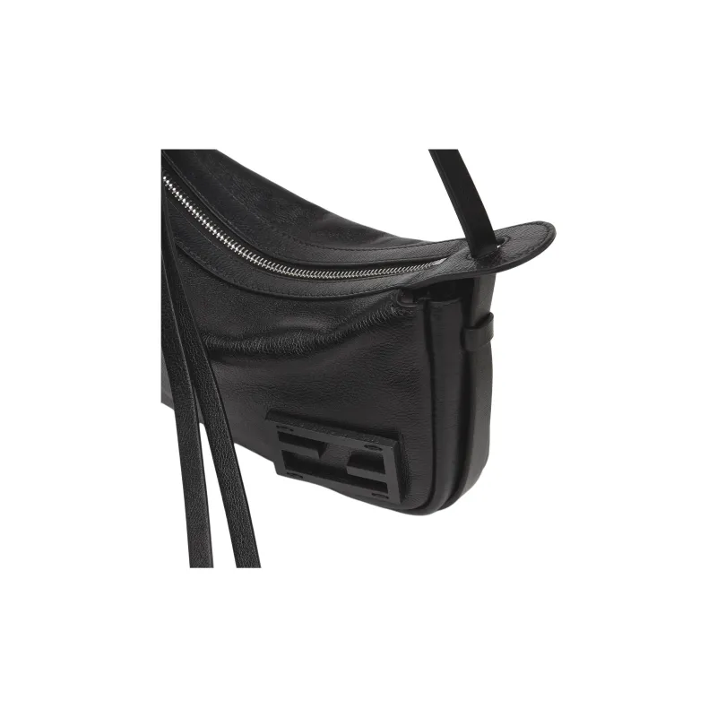 FENDI Calfskin Handbag, Shoulder Bag Mini Women's Black-4