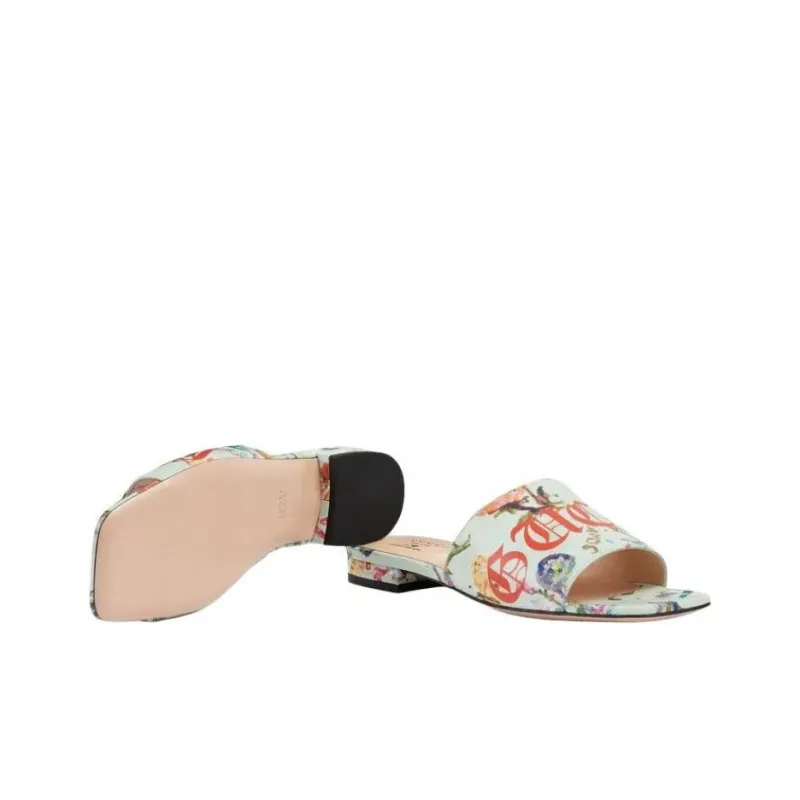 GUCCI Soave Odor Resistant Slide Slippers Women's Mint Green-4