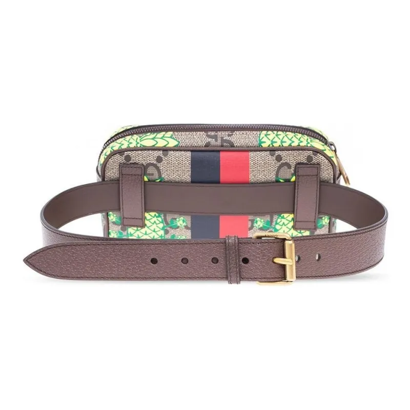 GUCCI Pineapple Gg Supreme Belt Bag Brown-2