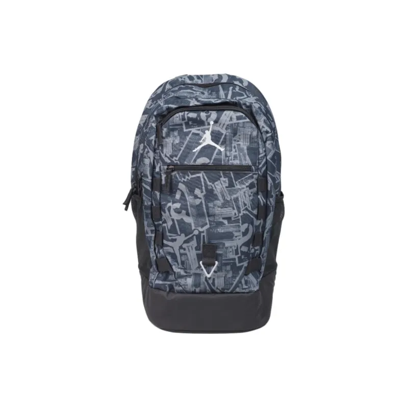 Jordan Polyester Backpack Regular Unisex Charcoal Black-1