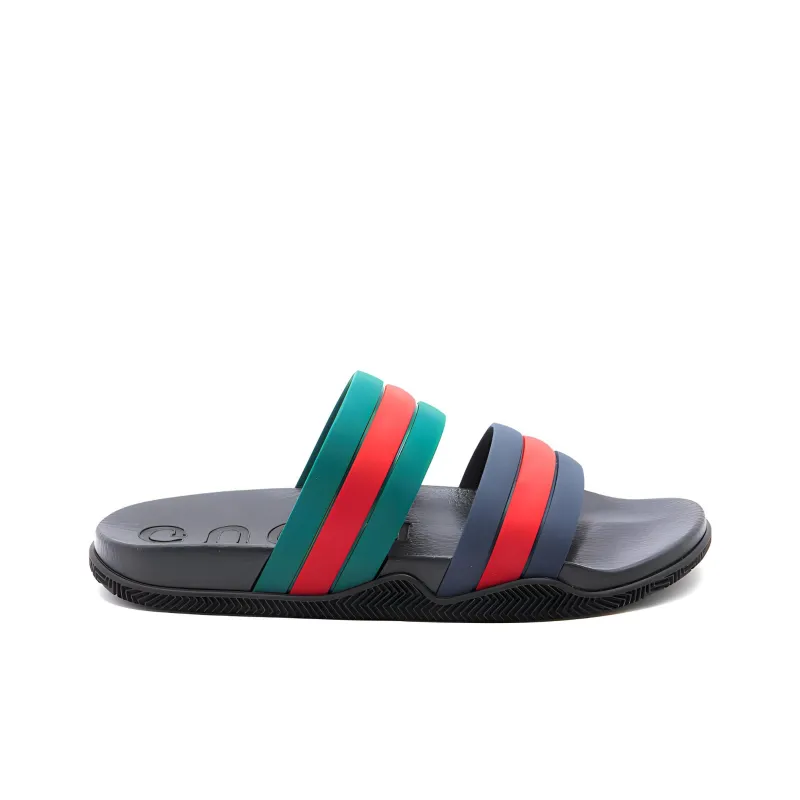 GUCCI Agrado Grg Rubber Slide 'Black'-1