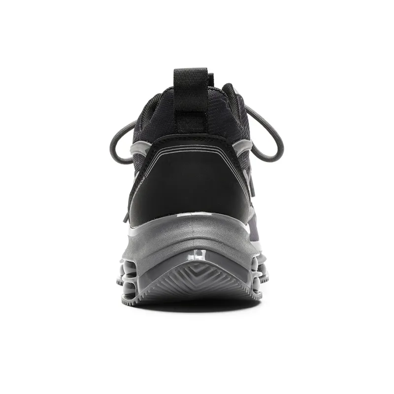 Warrior High Top Running Shoes Men's Gray Black-3