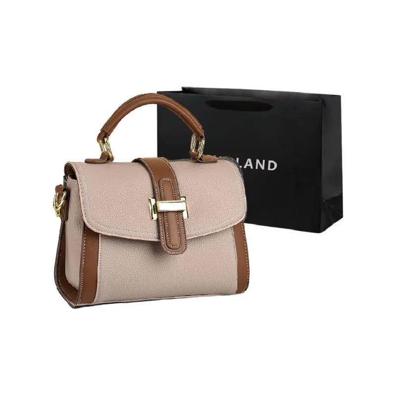 PINK·LAND PU Shoulder Bag, Handbag Regular Women's Plaid Coffee/Plaid Coffee/Black/Khaki/Blue/Ecru/Earth Yellow-6