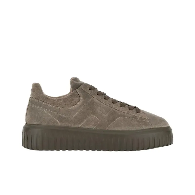 HOGAN H Striped Lace Up Sneakers-1