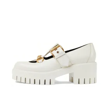 GUCCI Loafers Women's White
