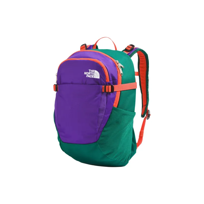 THE NORTH FACE Nylon Backpack Men's Purple Multicolor With Green And Bright Orange-1