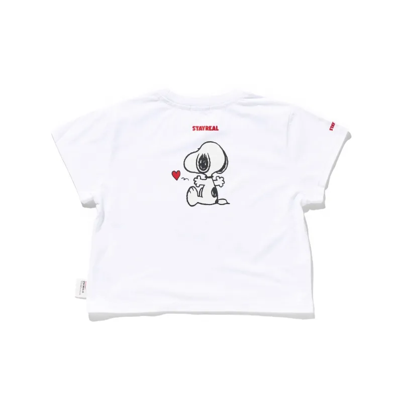 STAYREAL Snoopy Hug Cropped T Shirt Women's-1