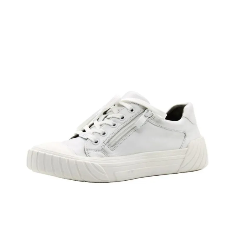 CAPRICE Slip-Resistant Low-Top Skateboard Shoes Women's White-1