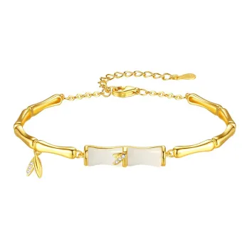 MAMADESHOUHU Hetian Jade Bracelets Pale Greenish-White Jade Women's