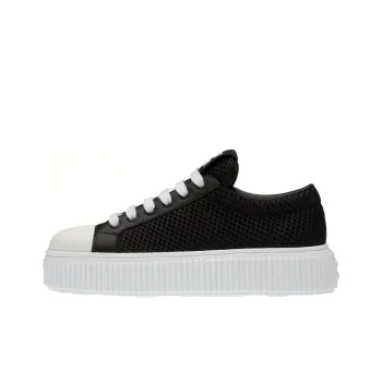 MIU MIU Low Top Stylish Skateboarding Shoes Women's Black