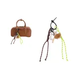 Baseball-Neon Green+Tan Lanyard