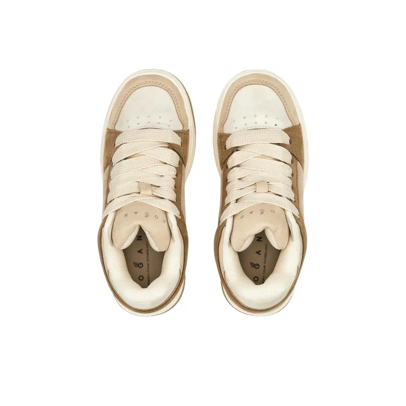 HOGAN Chamallow Low-Top Skateboard Shoes 5.8cm Women's Light Brown-4