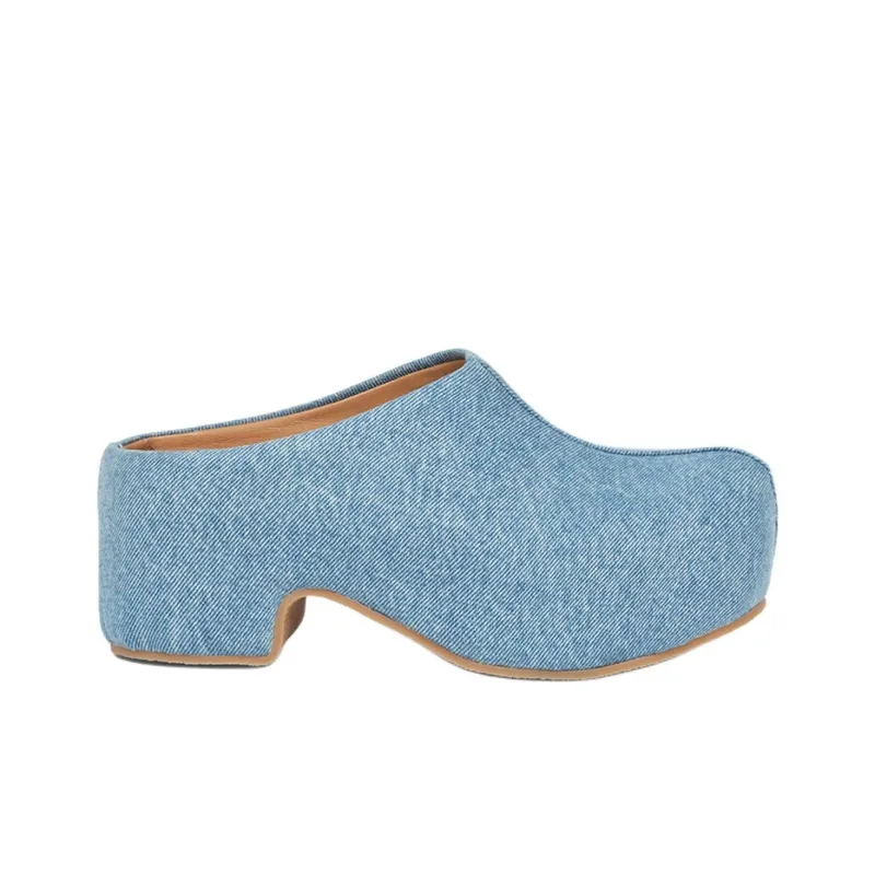 DRIES VAN NOTEN Wrap-toe Slippers Women's Blue-1